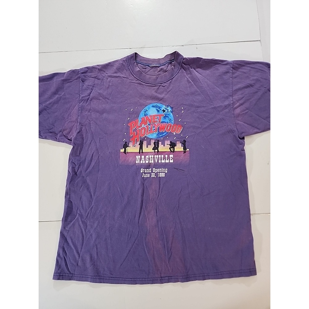 Vintage Planet Hollywood Nashville 1996 Grand Opening Shirt XL Single Stitch